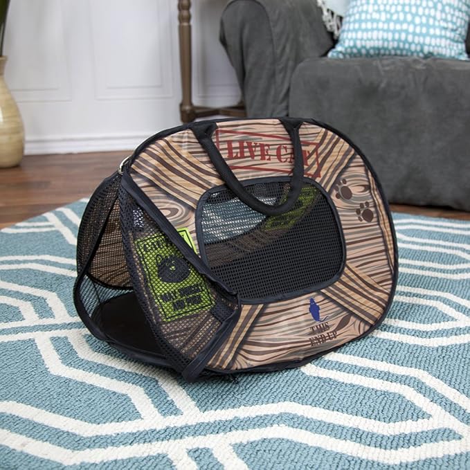 SportPet Designs Pop Open Cat Carrier (Pattern) - PAWPICO