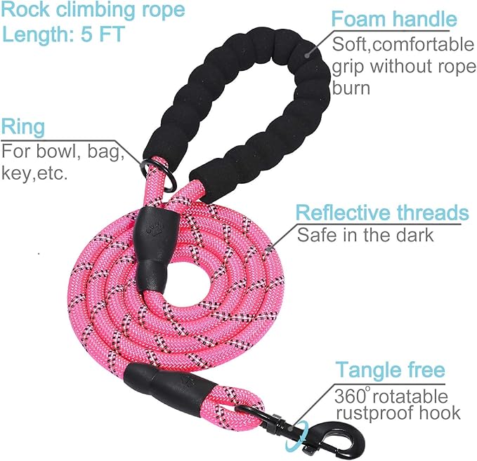 haapaw 2 Packs Martingale Dog Collar with Quick Release Buckle Reflective Dog Training Collars for Small Medium Large Dogs haapaw