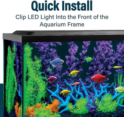 GloFish 6-Inch LED Light Stick for Fish Aquariums Up to 5 Gallons, 1 Count, with White and Blue LED Lights GloFish