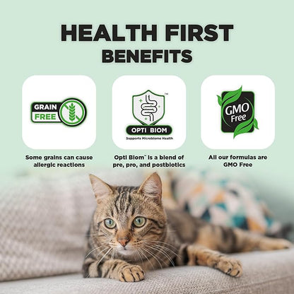 Nature's HUG Dry Cat Food, for Adult-All Breeds, 4 lb. Bag, Just Like Chicken Recipe, Grain Free & Hypoallergenic, Supports Microbiome Health, Sustainable Complete Protein & Balanced Nutrition - PAWPICO