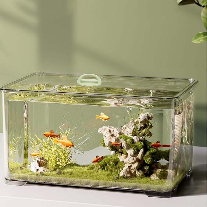 8 PCS Aquarium Lid Handles Round Plastic Fish Tank Cover Handles with Adhesive Sticker Suitable for Aquarium Fish Tank Lid PAWPICO