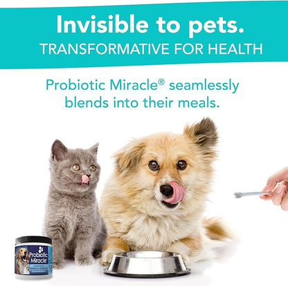 Probiotics for Cats & Dogs : Probiotic Miracle : Bowel & Gut Support : Digestive Health : Stop Diarrhea, Loose Stool NUSENTIA