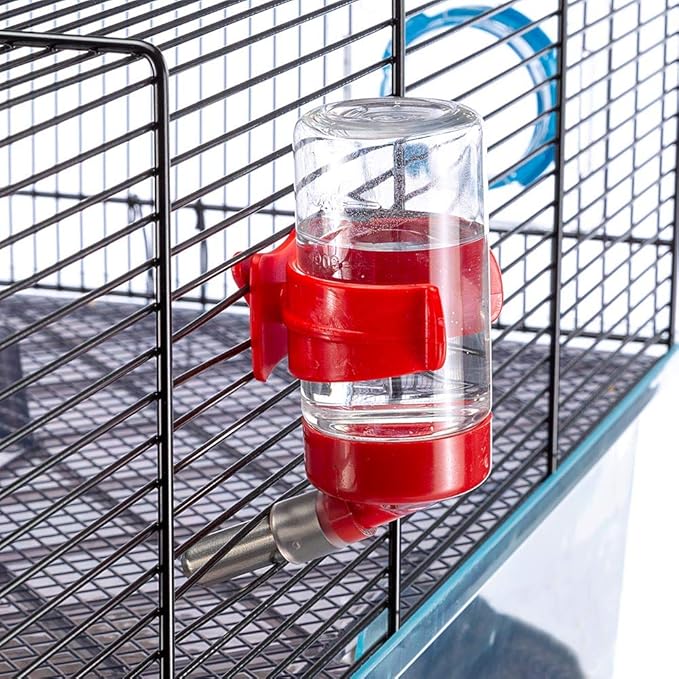 Ferplast Favola Hamster Cage Includes Free Water Bottle, Exercise Wheel, Food Dish & Hamster Hide-Out Large Hamster Cage Measures 23.6L x 14.4W x 11.8H-Inches Ferplast