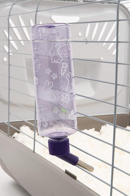 Lixit Standard Cage Water Bottles for Rabbits, Ferrets, Guinea Pigs, Hamsters, Rats, Mice and Other Small Animal's (16 Ounce, Clear) Lixit
