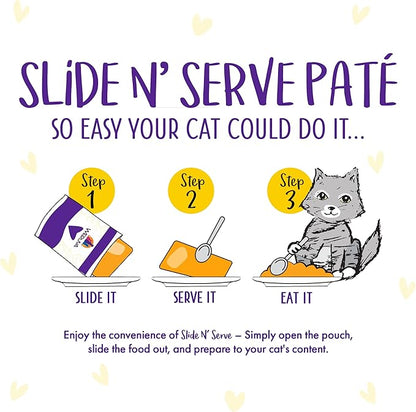 Weruva B.F.F. Play - Best Feline Friend Paté Lovers, Aw Yeah!, Paté Soiree! Variety Pack, 3oz Pouch (Pack of 12) - PAWPICO