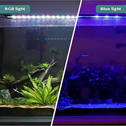 hygger 29W Full Spectrum Aquarium LED Light with 10 Levels Brightness, White Blue Red Green LEDs,6H8H12H Timer,RGB Light for 36~44IN Freshwater Fish Tank, Aquatic Plants Tropical Ornamental Fish hygger