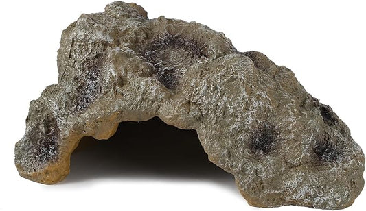 Resin Leopard Gecko Hide, True to Nature Reptile Rock for Bearded Dragon Hideout Snake Hides for Ball Pythons, Tortoise House Terrarium DÉCor - Large IBWell