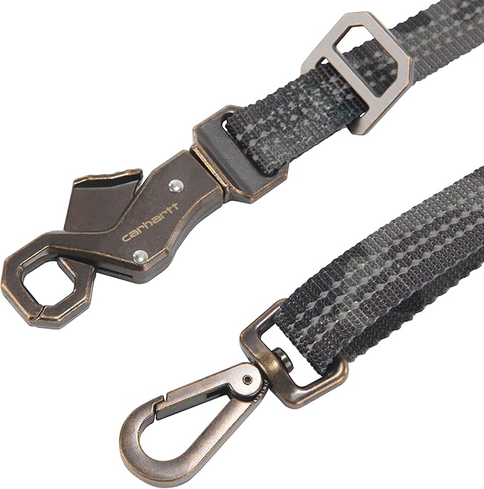 Carhartt Pet Durable Nylon Webbing Leashes for Dogs, Reflective Stitching for Visibility, Duck Camo Tarmac, Small Carhartt