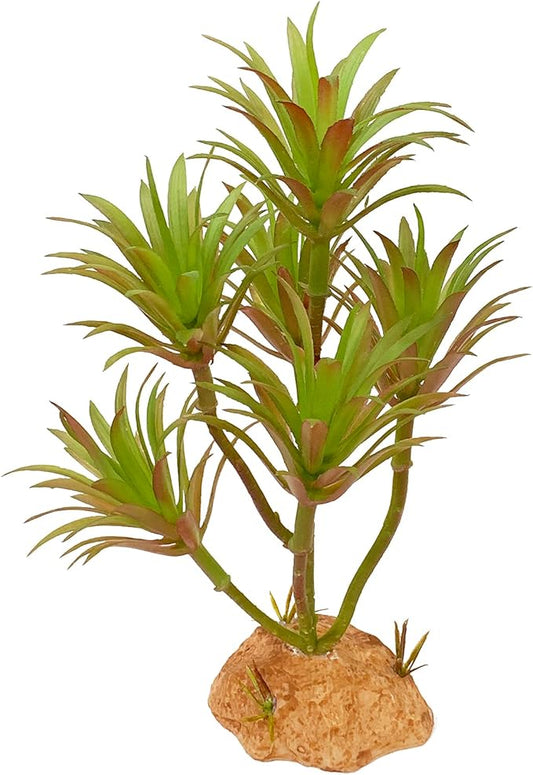 Woyrise Reptile Artificial Plants Terrarium Decor, Fake Desert Plants Bearded Dragon Tank Decorations Accessories fit Crested Gecko Leopard Lizard Chameleon Ball Python Snake Frog - Tillandsia Woyrise