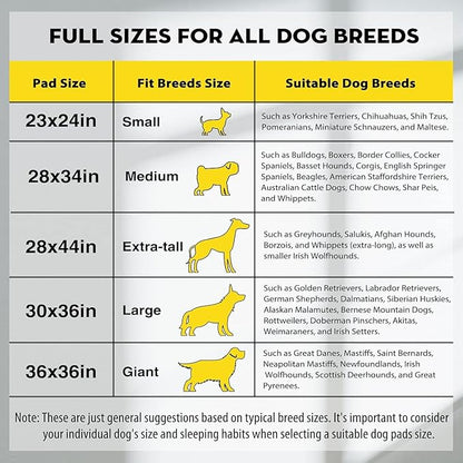 CROCI Dog Pads 30"x36" Dog Pee Pads, Charcoal Puppy Pads Odor-Control & Super-Absorbent Pee Pads for Dogs Hold Up to 10 Cups of Urine, Leak-Proof & Quick-Dry Dog Pads Extra Large, Disposable(40 Count) - PAWPICO
