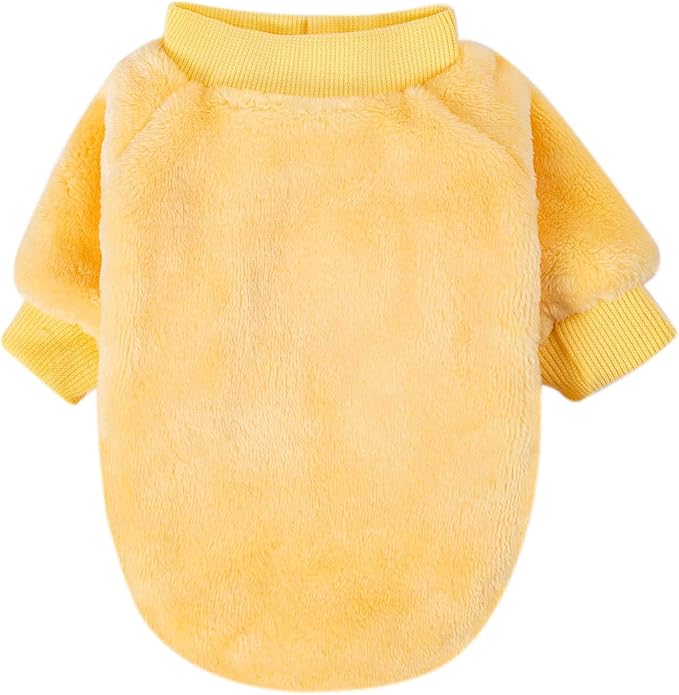 FabriCastle Dog Sweater, Pack of 2 or 3, Dog Clothes, Dog Coat, Dog Jacket for Small Medium Dogs Boy Girl, Ultra Soft and Warm Cat Pet Sweaters (X-Large, Beige,Light Green,Yellow) - PAWPICO