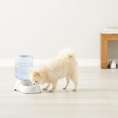 Amazon Basics Gravity Pet Water Dispenser for Cat, Dog, 1 Gallon Capacity, Gray - PAWPICO