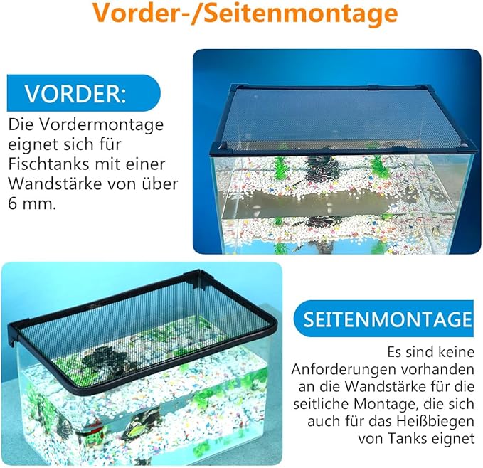 DIY Magnetic Fish Tank lid Cover Protective net 37''X18'' Keep Fish from Jumping Out Prevent Fish, Reptiles, Turtles, etc., from Escaping… JOOFAN