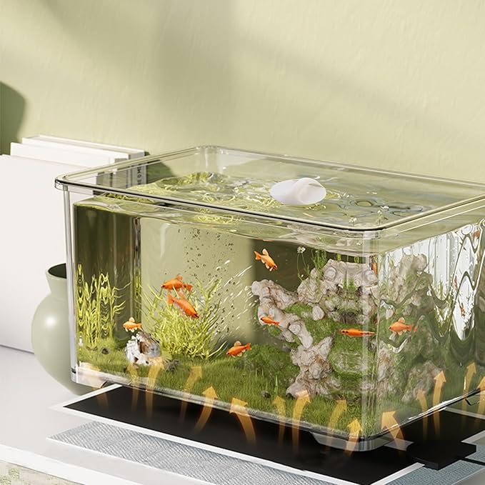 8 PCS Aquarium Lid Handles Round Plastic Fish Tank Cover Handles with Adhesive Sticker Suitable for Aquarium Fish Tank Lid PAWPICO
