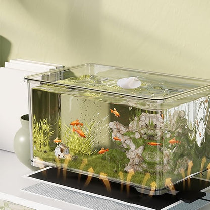 8 PCS Aquarium Lid Handles Round Plastic Fish Tank Cover Handles with Adhesive Sticker Suitable for Aquarium Fish Tank Lid PAWPICO