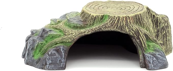 Small Reptile Cave Hide Reptile Hides and Caves Snake Toad Frog Turtle House JIHAQUA