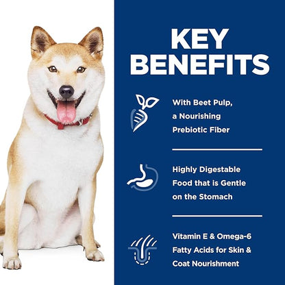 Hill's Science Diet Sensitive Stomach & Skin, Adult 1-6, Stomach & Skin Sensitivity support, Dry Dog Food, Pollock, Barley, & Insect Recipe, 3.5 lb Bag - PAWPICO