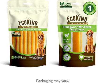 EcoKind Premium Gold Monster Yak Cheese Himalayan Dog Chew, Dog Treats Large Breed, All Natural, High Protein, for Aggressive Chewers, XL - 1 Chew - PAWPICO