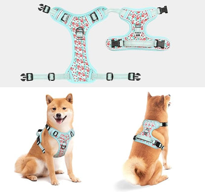 Timos Dog Harness,NO Need Go Over Dogs Head 3 Snap Buckles Pet Harness with 2 Leash Clips,Adjustable Soft Padded No-Pull,Reflective No-ChokeOxford Vest for Small Medium Large Dogs,X-Large(Packof1) Timos