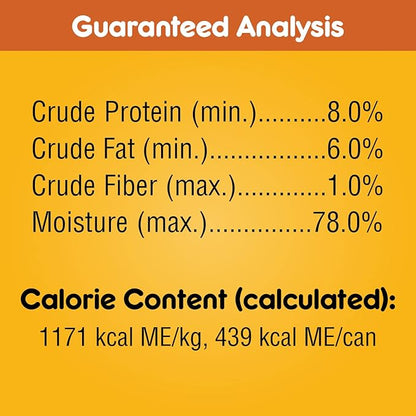 PEDIGREE CHOPPED GROUND DINNER Adult Canned Soft Wet Dog Food with Chicken, 13.2 oz. Cans (Pack of 12) - PAWPICO