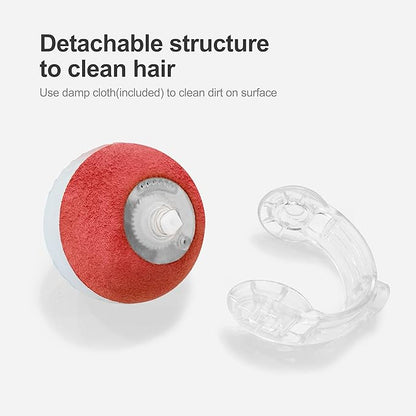 Interactive Cat Toys for Indoor Cats,The 3rd Generation Agile Moving Cat Ball with Elastic Mesh Tail,Automatic Cat/Kitten Toys for Bored Indoor Adult Cats,Motion Activated (Red) - PAWPICO