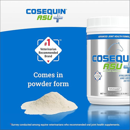 Nutramax Cosequin ASU Joint Health Supplement for Horses - Powder with Glucosamine, Chondroitin, MSM, ASU, Green Tea Extract, and Hyaluronic Acid, 1050 Grams NutramaxLaboratories