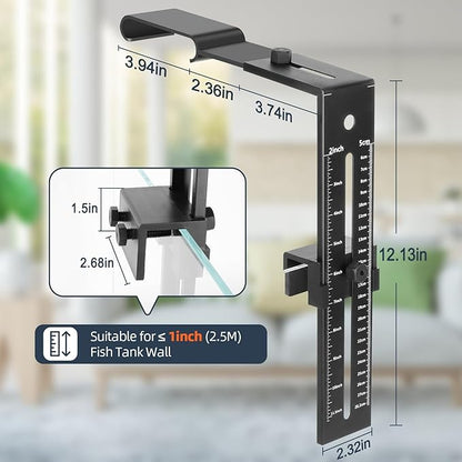 hygger Aquarium Light Clip Holder (for HG-957),1 Piece, Aquarium Fish Tank Light Riser/Holder/Bracket/Stand/Mount hygger