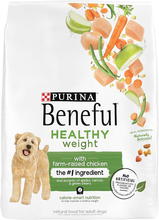 Purina Beneful Healthy Weight Dry Dog Food With Farm-Raised Chicken - (Pack of 4) 3.5 lb. Bags - PAWPICO
