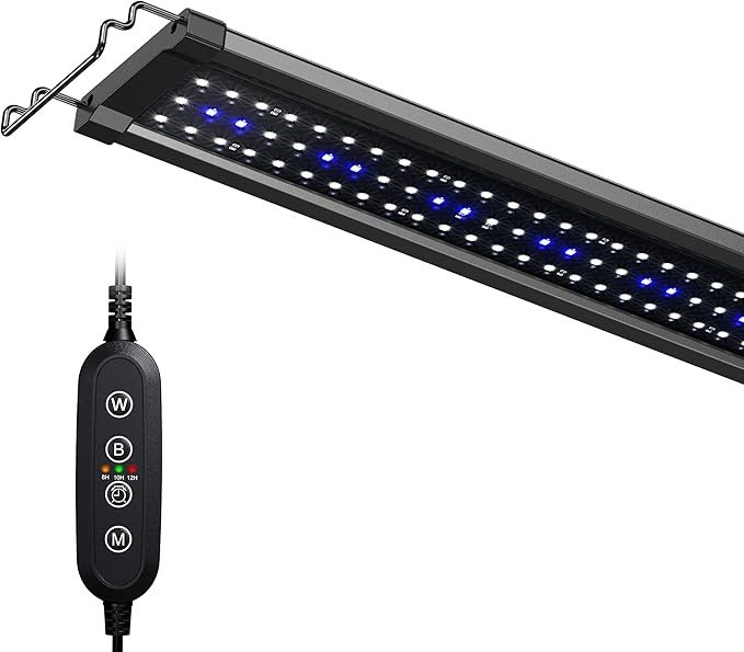 NICREW ClassicLED Gen 2 Aquarium Light, 32 Watts, Dimmable LED Fish Tank Light with 2-Channel Control, White and Blue LEDs, Size 36 to 48 Inch NICREW