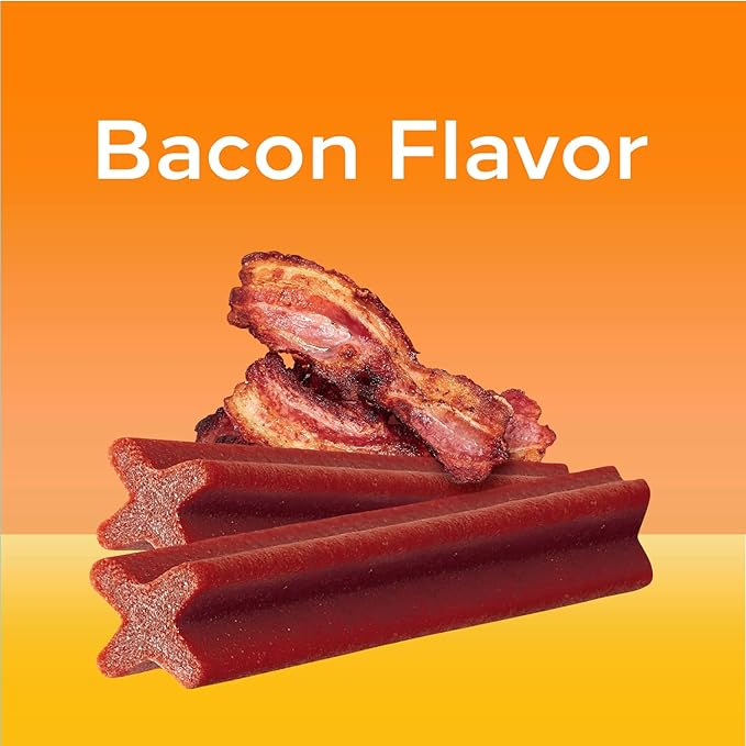 PEDIGREE DENTASTIX Large Dog Dental Treats Bacon Flavor Dental Bones, 1.67 lb. Pack (32 Treats) - PAWPICO