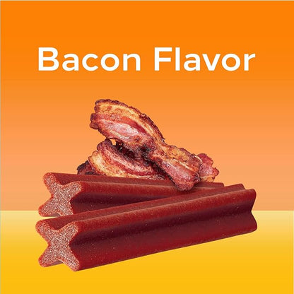 PEDIGREE DENTASTIX Large Dog Dental Treats Bacon Flavor Dental Bones, 1.67 lb. Pack (32 Treats) - PAWPICO