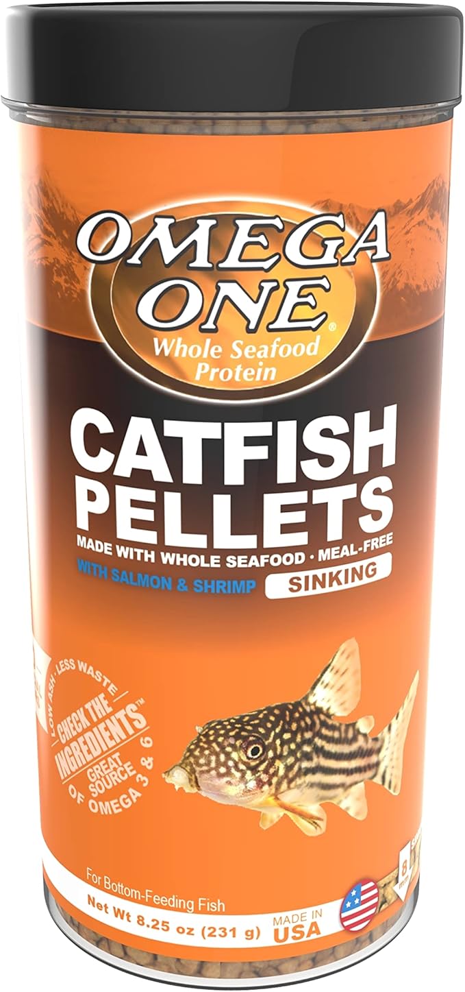 Omega One Sinking Shrimp Pellets, 8mm Pellets, 8.25 oz OmegaOne