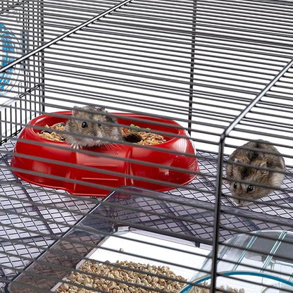 Ferplast Favola Hamster Cage Includes Free Water Bottle, Exercise Wheel, Food Dish & Hamster Hide-Out Large Hamster Cage Measures 23.6L x 14.4W x 11.8H-Inches Ferplast