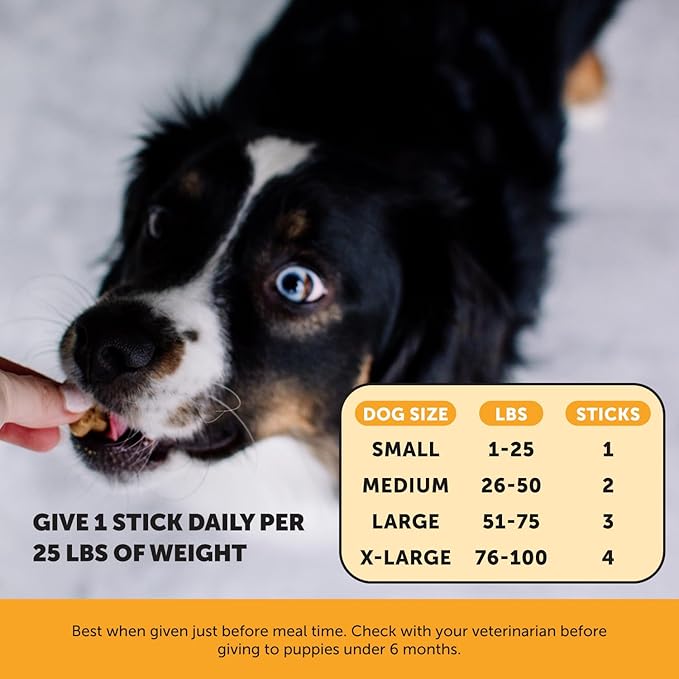 Pet Honesty Allergy Support Fresh Sticks - Dental Sticks for Dogs - Dental Dog Chews - Immune Health + Allergy Support for Dogs - Freshen Dog Breath, Reduce Plaque + Tartar - 30 Sticks PetHonesty