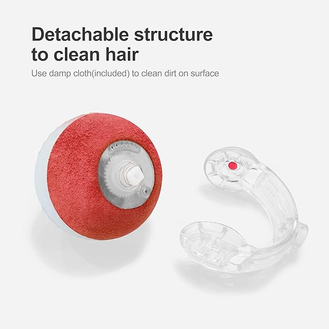 Interactive Cat Toys for Indoor Cats,The 3rd Generation Agile Moving Cat Ball with Elastic Mesh Tail,Automatic Cat/Kitten Toys for Bored Indoor Adult Cats,Motion Activated - PAWPICO