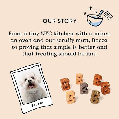 Bocce's Bakery Birthday Cake Treats for Dogs - Special Edition Wheat-Free Dog Treats, Made with Real Ingredients, Baked in The USA, All-Natural Peanut Butter Vanilla Biscuits, 5 oz - PAWPICO