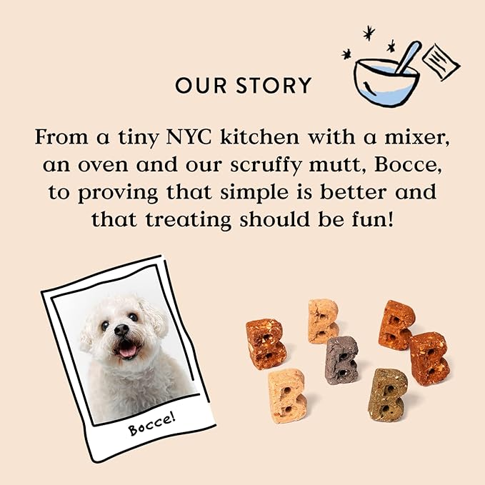 Bocce's Bakery Fish & Chips Treats for Dogs - Special Edition Wheat-Free Dog Treats, Made with Real Ingredients, Baked in The USA, All-Natural Salmon & Sweet Potato Biscuits, 5 oz - PAWPICO
