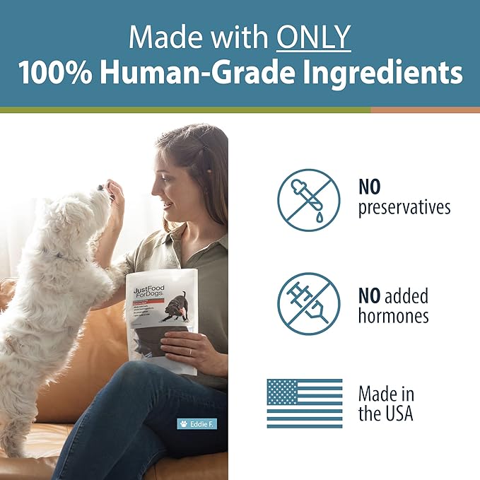 JustFoodForDogs Limited-Ingredient Beef Liver Healthy Dog Treats, Preservative-Free, Made in The USA, 5 oz - PAWPICO