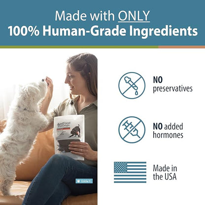 JustFoodForDogs Limited-Ingredient Beef Liver Healthy Dog Treats, Preservative-Free, Made in The USA, 5 oz - PAWPICO