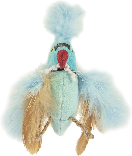 Petlinks HappyNip Blue Beauty Plush Cat Toy, Contains Silvervine & Catnip - Blue, One Size - PAWPICO