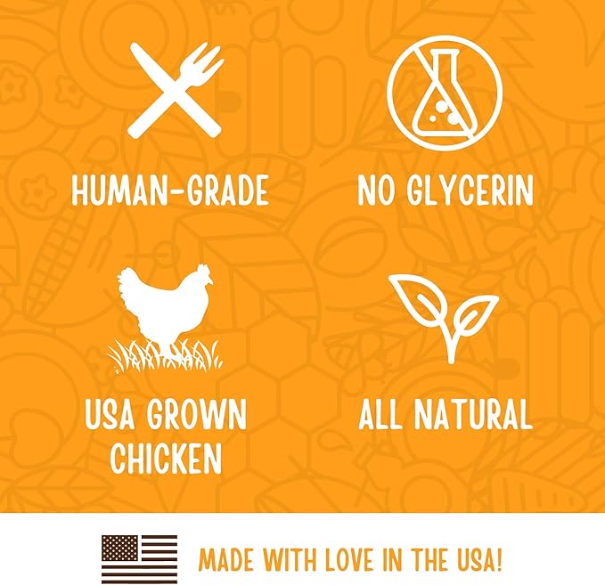 Full Moon Chicken Jerky Tenders Healthy All Natural Dog Treats Human Grade Made in USA 26 oz (Pack of 2) - PAWPICO