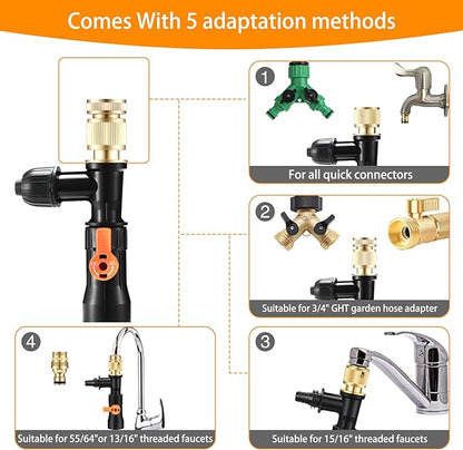 Gravel Vacuum for Aquarium Water Changer Fish Tank Cleaning Tools,Siphon Universal Quick Pump Aquarium Water Changing (30ft) enomol