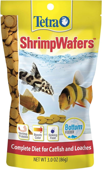 Tetra ShrimpWafers Complete Diet for Catfish and Loaches 3 Ounce Tetra