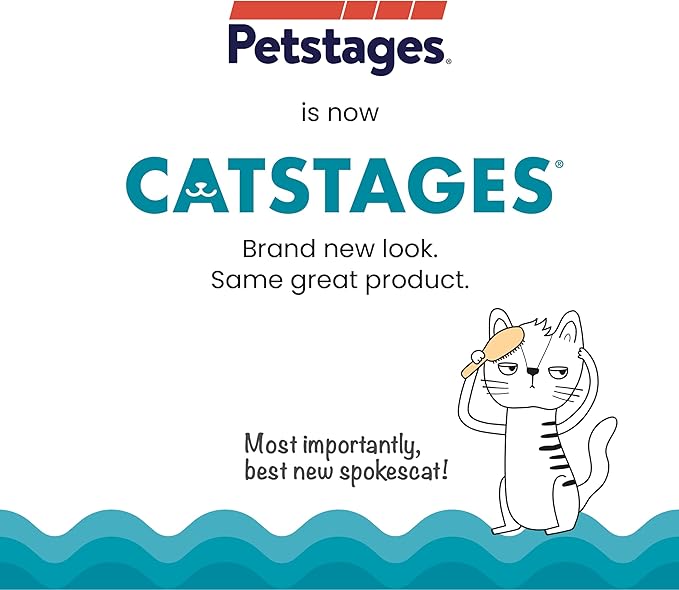 Catstages Scratch & Groom Corrugated Cat Scratch Pad with Catnip - PAWPICO