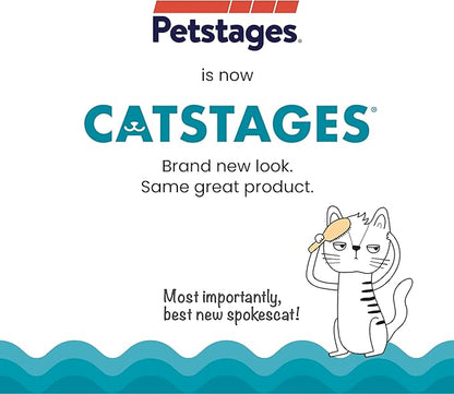 Catstages Scratch & Groom Corrugated Cat Scratch Pad with Catnip - PAWPICO