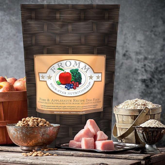 Fromm Four-Star Nutritionals Pork & Applesauce Dog Food - Premium Dry Dog Food - Pork Recipe - 12 lb - PAWPICO