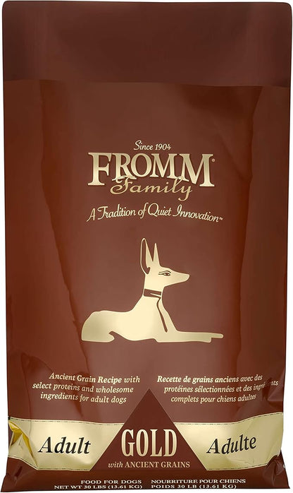 Fromm Adult Gold with Ancient Grains Dry Dog Food (30 lb) - PAWPICO