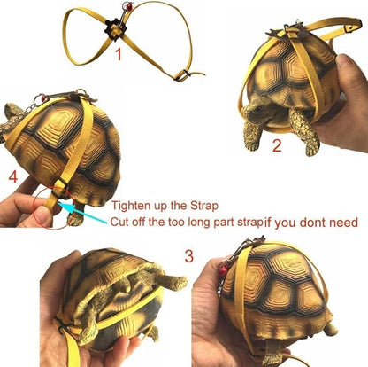 Vehomy Turtle leash Lizard Leash Tortoise Harness Strap Pet Collar Leash Tortoise Walking Lead Control Rope S Vehomy