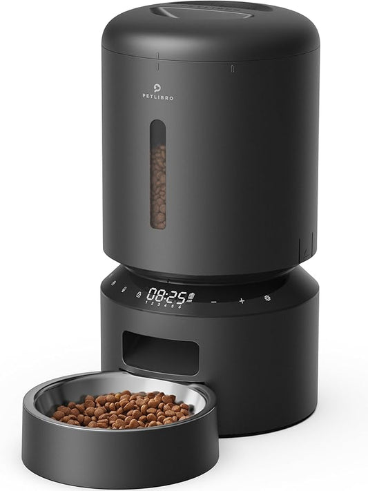 PETLIBRO Automatic Cat Feeder, Automatic Dog Feeder with Freshness Preservation, 5L Timed Cat Feeders for Dry Food, Up to 6 Meals Per Day, Granary Pet Feeder for Cats/Dogs - PAWPICO