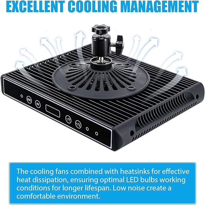 Aquarium Lights-100 watt 5 Channels Sunrise Sunset Moonlight Reef Lights for Coral SPS LPS Saltwater Tank(Black) HIPARGERO